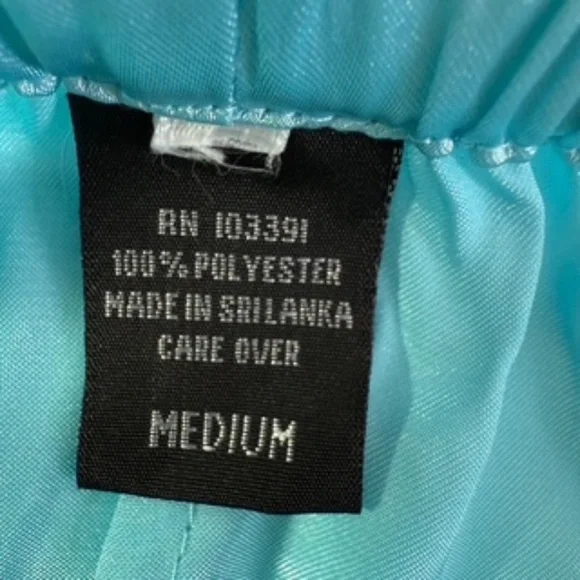 No Brand Label 2pc. Seafoam Green Embroidered Keyhole Back Sleepwear Size L - Picture 7 of 7